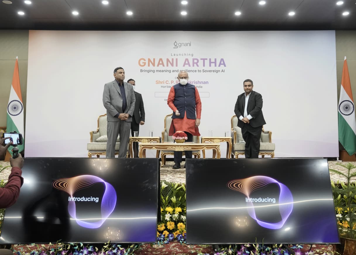 उपराष्ट्रपति श्री सीपी राधाकृष्णन ने 'ज्ञानी अर्थ' नामक एक संप्रभु एआई स्टैक लॉंच किया